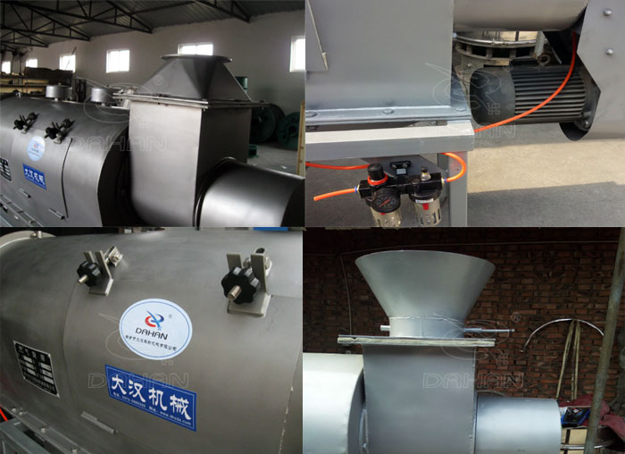 氣旋篩：電機(jī)，進(jìn)料口，氣壓裝置等特寫(xiě)圖片